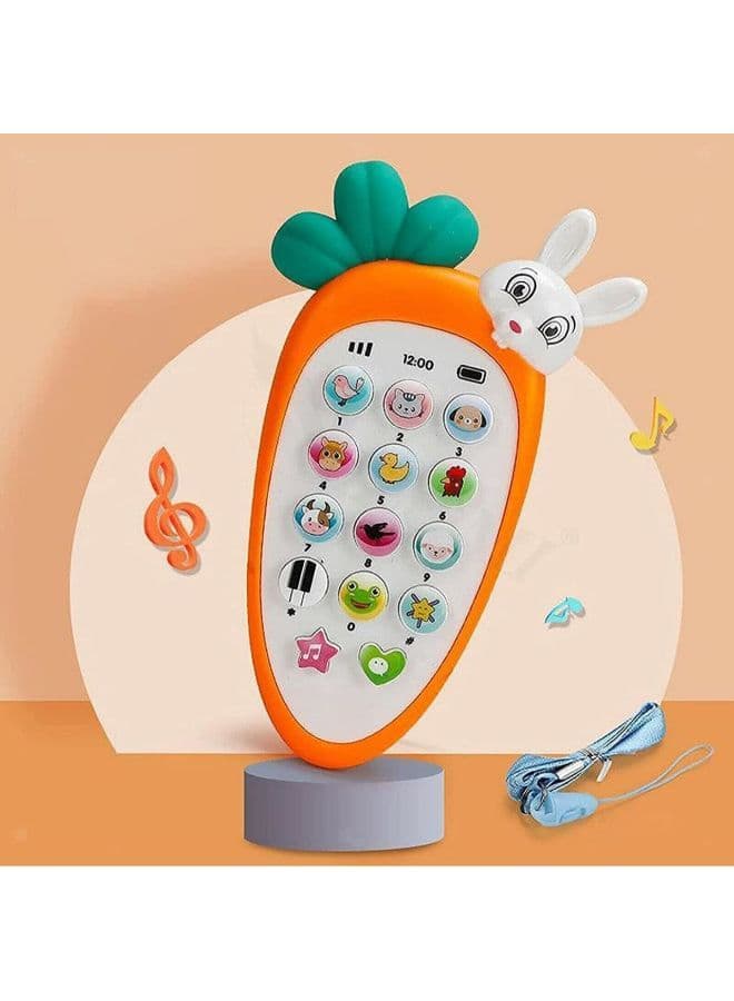 A baby phone in The Shape of a rabbit, music and lighting-Assorted Colors