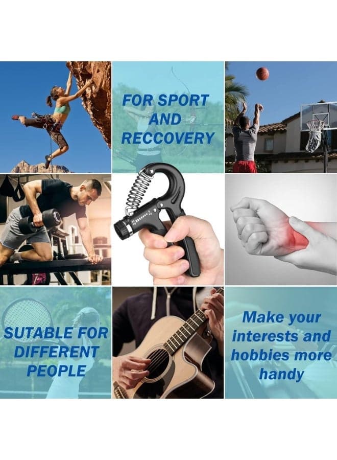 Adjustable Grip Strengthening Device (5kg - 60kg) | Hand, Finger, and Forearm Grip Training Device | Strength, Rehabilitation, and Fitness (Multi-color) (3)