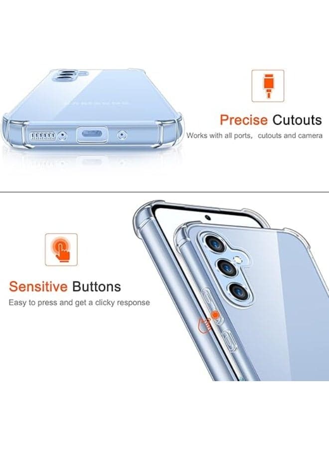 X-Tech Crystal Clear Silicone Case for Samsung Galaxy A54 with Shockproof Protective Corners, Slim, Soft, Flexible TPU Scratch Resistant Case - transparent Cases & Covers (2)