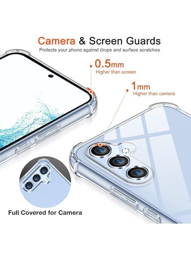 X-Tech Crystal Clear Silicone Case for Samsung Galaxy A54 with Shockproof Protective Corners, Slim, Soft, Flexible TPU Scratch Resistant Case - transparent Cases & Covers (4)