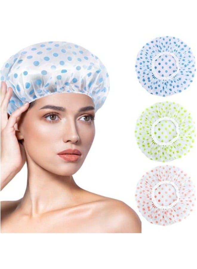 maya accessories Waterproof Shower Reusable Elastic Bathing Caps 1PC may vary color (٤)