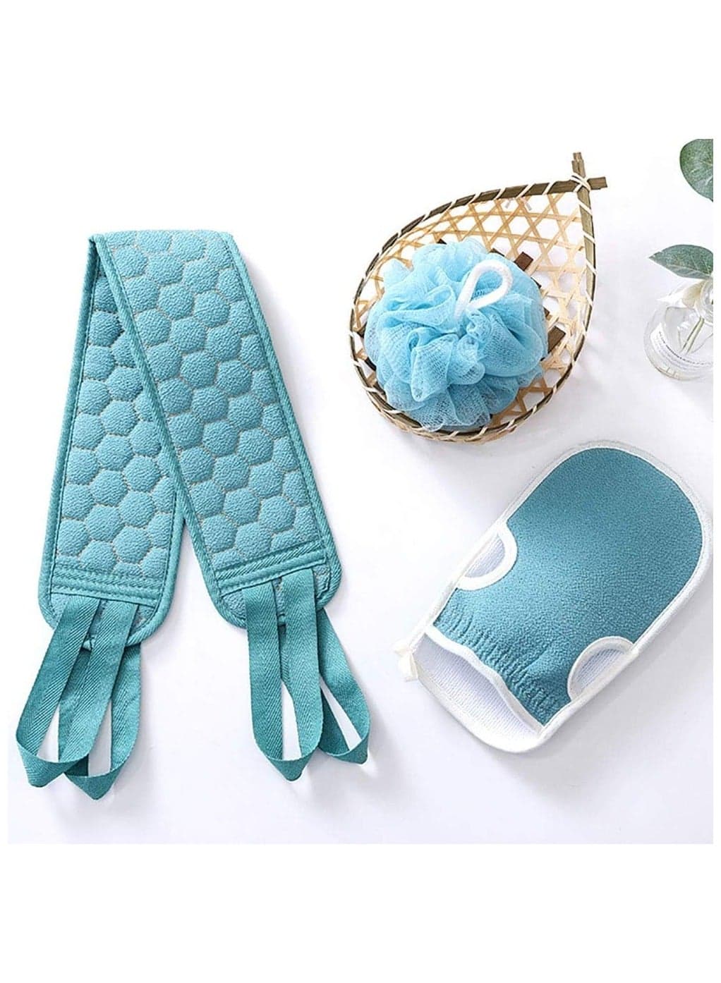 Shower Loofah Set 3 Piece - Bathing Loofah - Back Scrubber, Exfoliating Gloves - Body Scrub Gloves Set for Shower 3 Piece - Korean Exfoliating Scrubber Gloves Dead Skin Exfoliating Scrubber Asian Exfoliating Scrub Bath Sponge Body Loofah Bath Sponge for Women Favorite Back Scrubber for Shower Back Scrubber - Exfoliating Loofah - Back Scrubber, Exfoliating, Skin Scrubber, Facial Scrubber, Bath & Hair Scrubber Brush for Women Men Kids Wet & Dry Loofahs, Sponges & Poufs (٦)