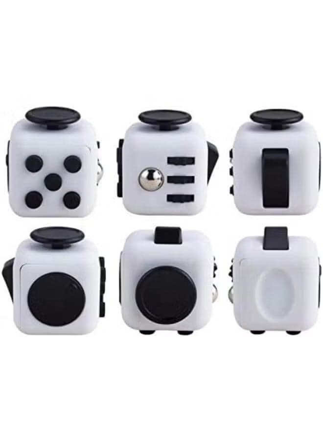Desk Toy Fidget Cube Relieves Anxiety and Stress Juguete For Adults Squeeze Fun Fidget Cube Desk Spin Toys,white , 2724443052461 Fidget Spinners (٢)