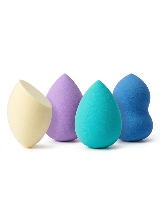 إسفنج مكياج للبودرة والمستحضرات السائلة والكريمية 4 قطع Make Up Sponges