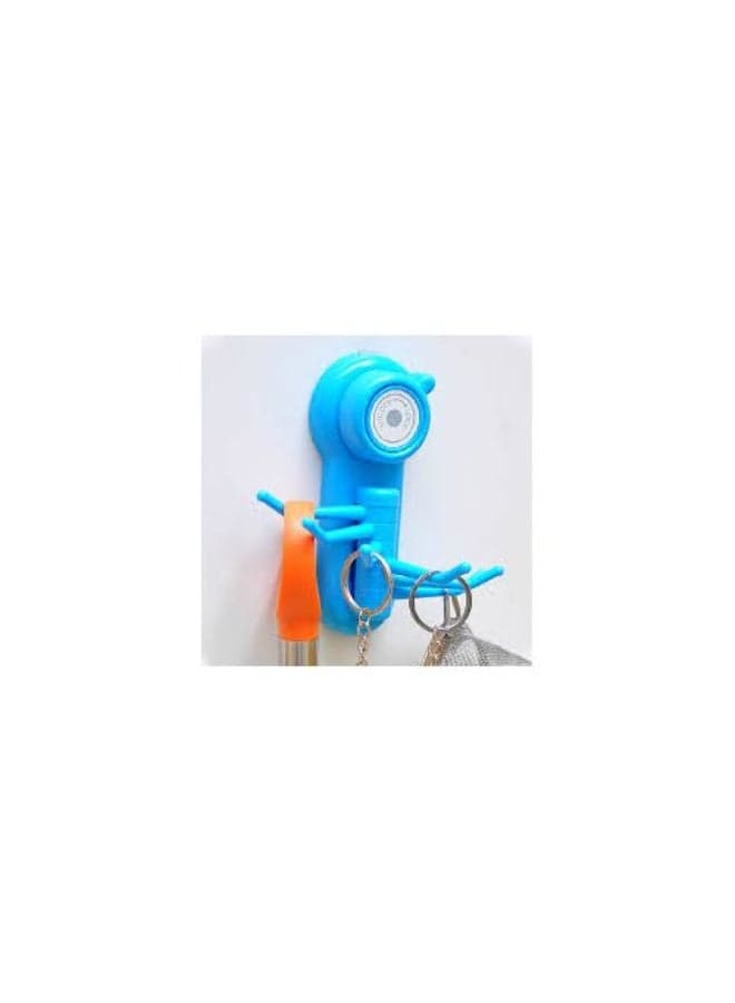 Octopus Hanger 6 Hooks Double Face Suction Hook Wall Decoration Adjustable Multifunctional for Bathroom Kitchen Home Decor Display Stands (٣)