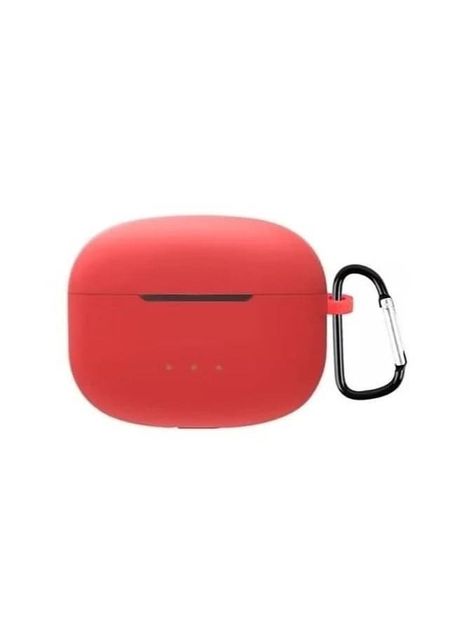 Protective Case For Earphone Charging Box Silicone Shockproof Cover Oraimo FreePods 3/3C _ Red Headphone Cases