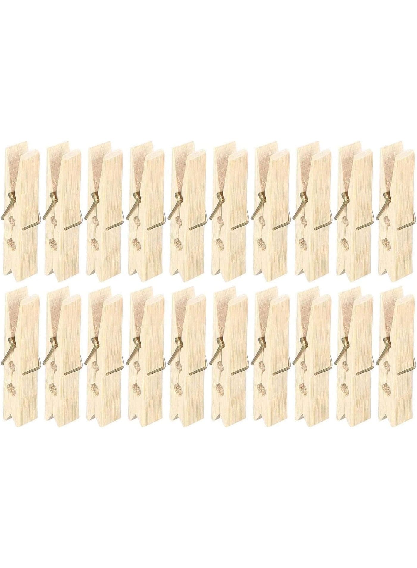 Wooden Clothes Pegs Set 20 Pcs Clothes Drying Clips