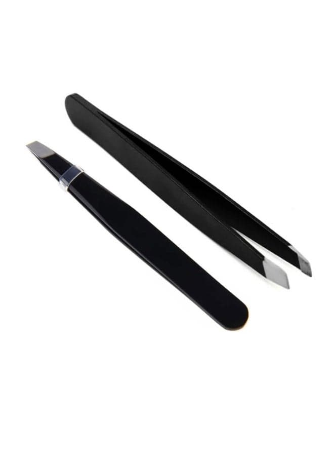 Stainless Steel Anti Static Straight Tweezer Accessories Black (4)