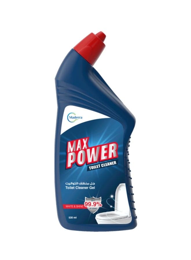 Max Power Toilet Cleaner With Original Scent And Thick Gel Formula For Deep Cleaning, 530 ml Toilet Cleaner Liquids
