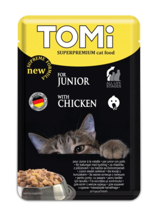 Tomi Superpremium Junior Cat Food with Chicken 100g Cat Wet & Canned Food