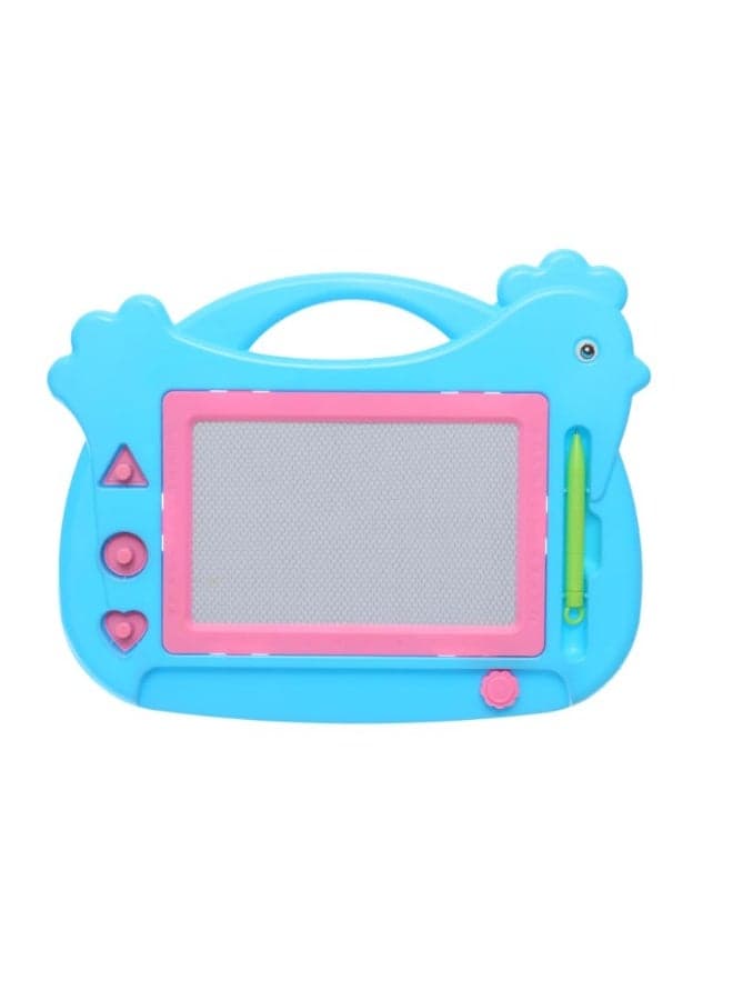 Plastic Magnetic Erasable Drawing And Writing Board Aiming To Teach Children All Educational Skills - Blue