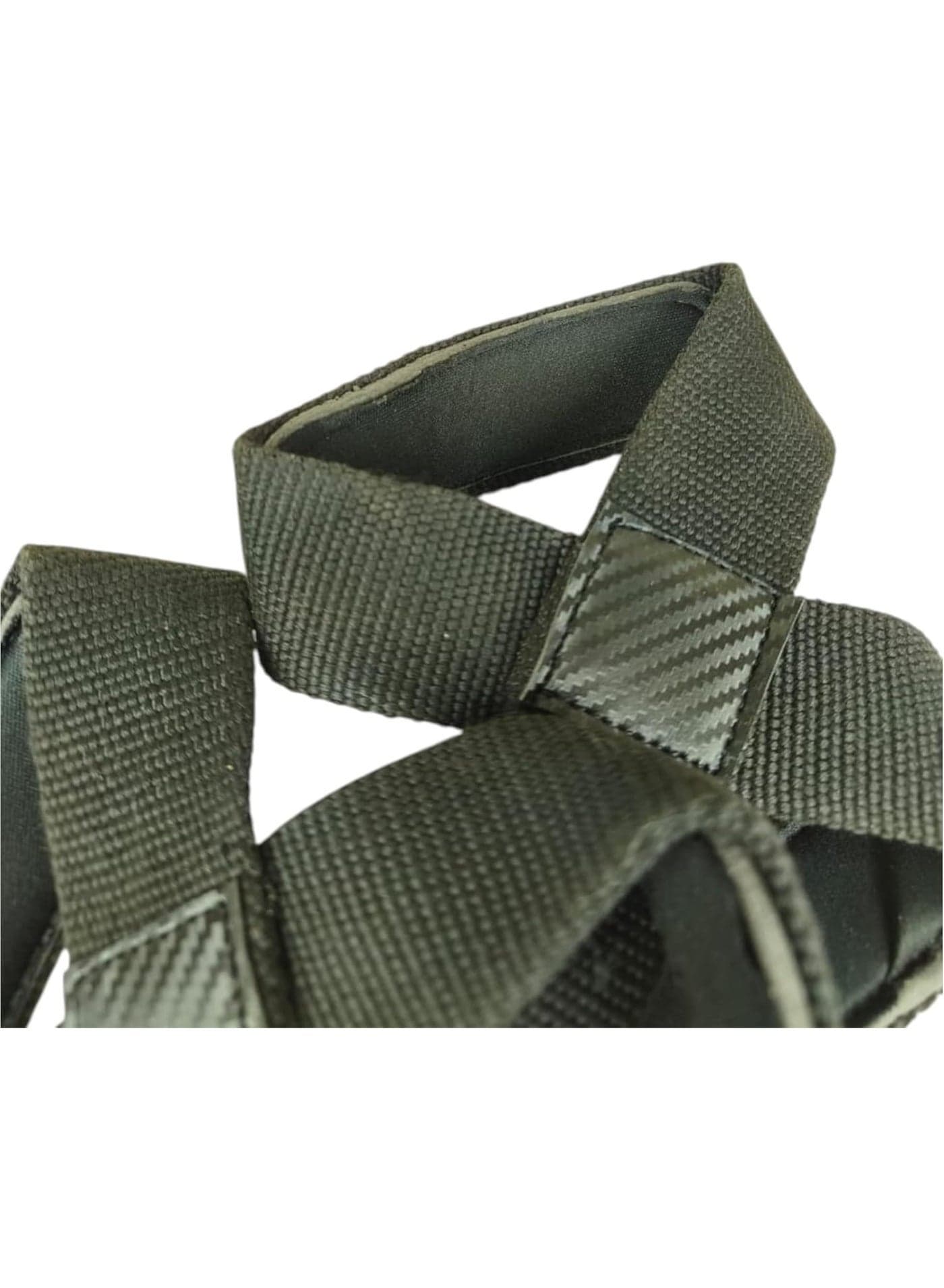 MD Stay Fit Figure 8 Weight Lifting Straps with Wrist Protection Pad, for Gym Weightlifting color black (٧)