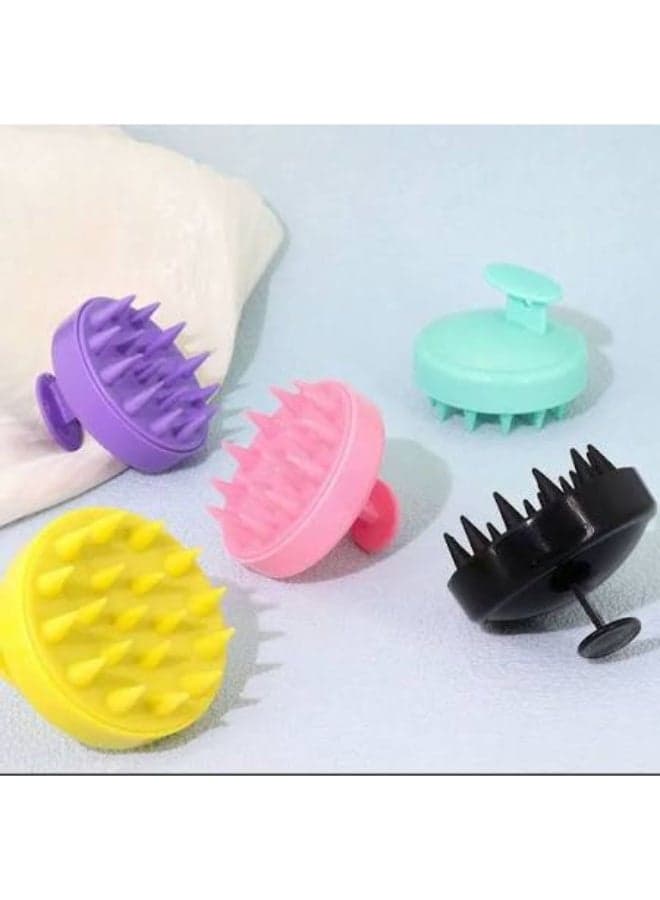 Silicone Scalp Massager and Scrubber for Shampoo Lathering; Shower Hair Brush for Scalp Stimulation (3)