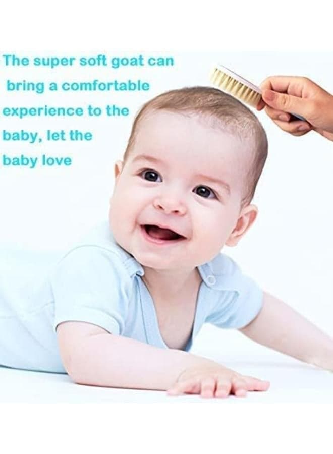 Baby Hair Brush & Comb Set – Soft Natural Bristles (3)
