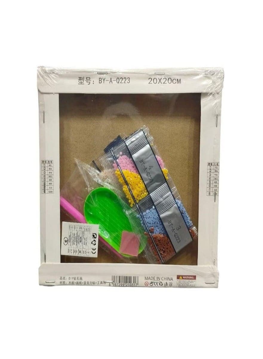 3D Diamond Painting Kit for Kids to Develop Concentration, Patience and Improve Hand-eye Coordination 20 x 20cm (Astronaut Bear) Drawing & Painting Supplies (٢)