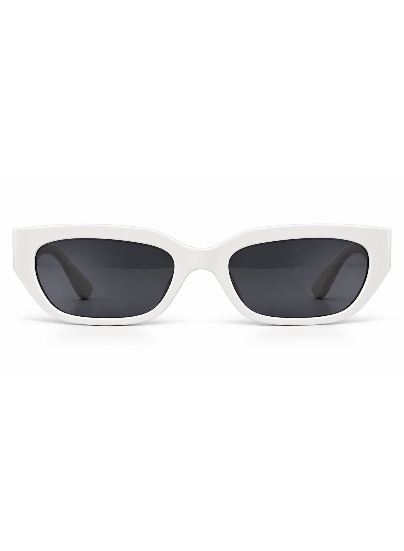 SHEIN Women's Oversized White Sunglasses – Rectangular Frame, Dark Lenses, Elegant Fashion Eyewear (5)