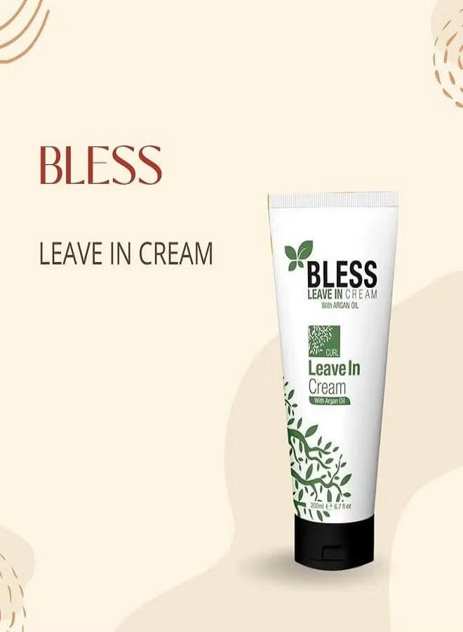 Leave-In Cream with Argan Oil – 200ml Curls & Straightening Treatment (٤)
