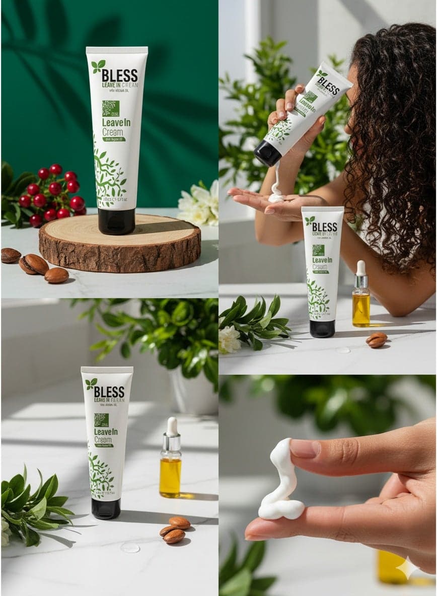 Leave-In Cream with Argan Oil – 200ml Curls & Straightening Treatment (٣)