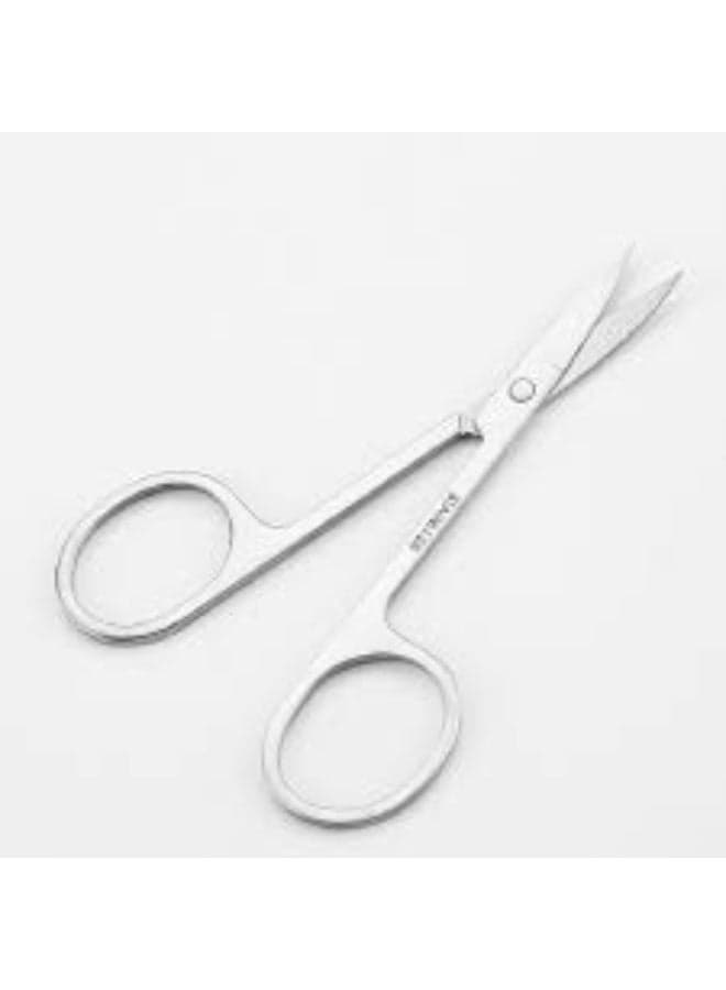 Small Eyebrow Scissors All Purpose - Mini Women's Grooming Metal Steel Curved Cutting Scissors for Brow, Lash, Nose Hair, Mustache, Nail, Craft (٤)