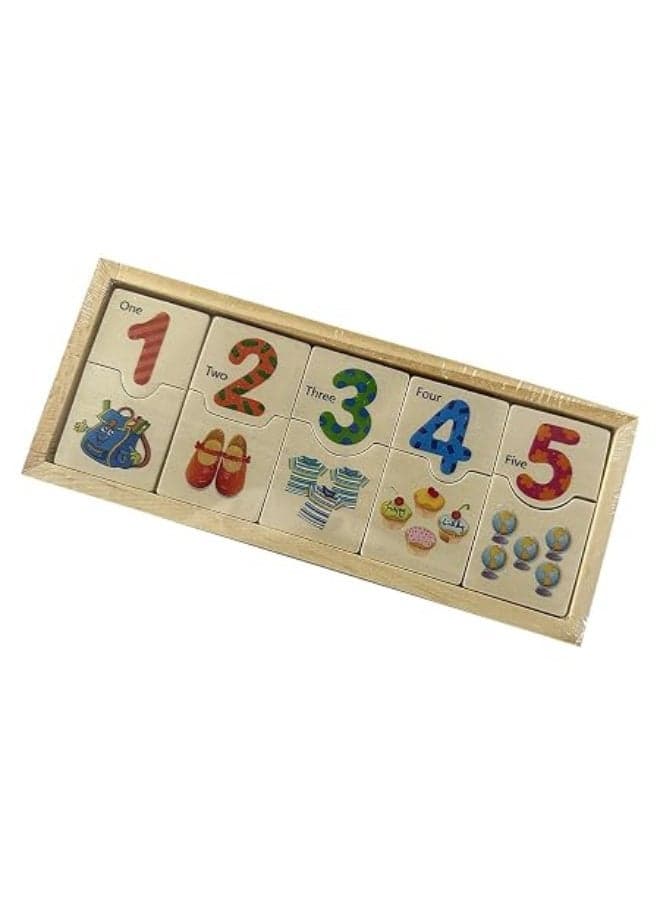 An Educational Wooden Puzzle Game for Numbers 1 Through 10 for Children Early Development Toys (٣)
