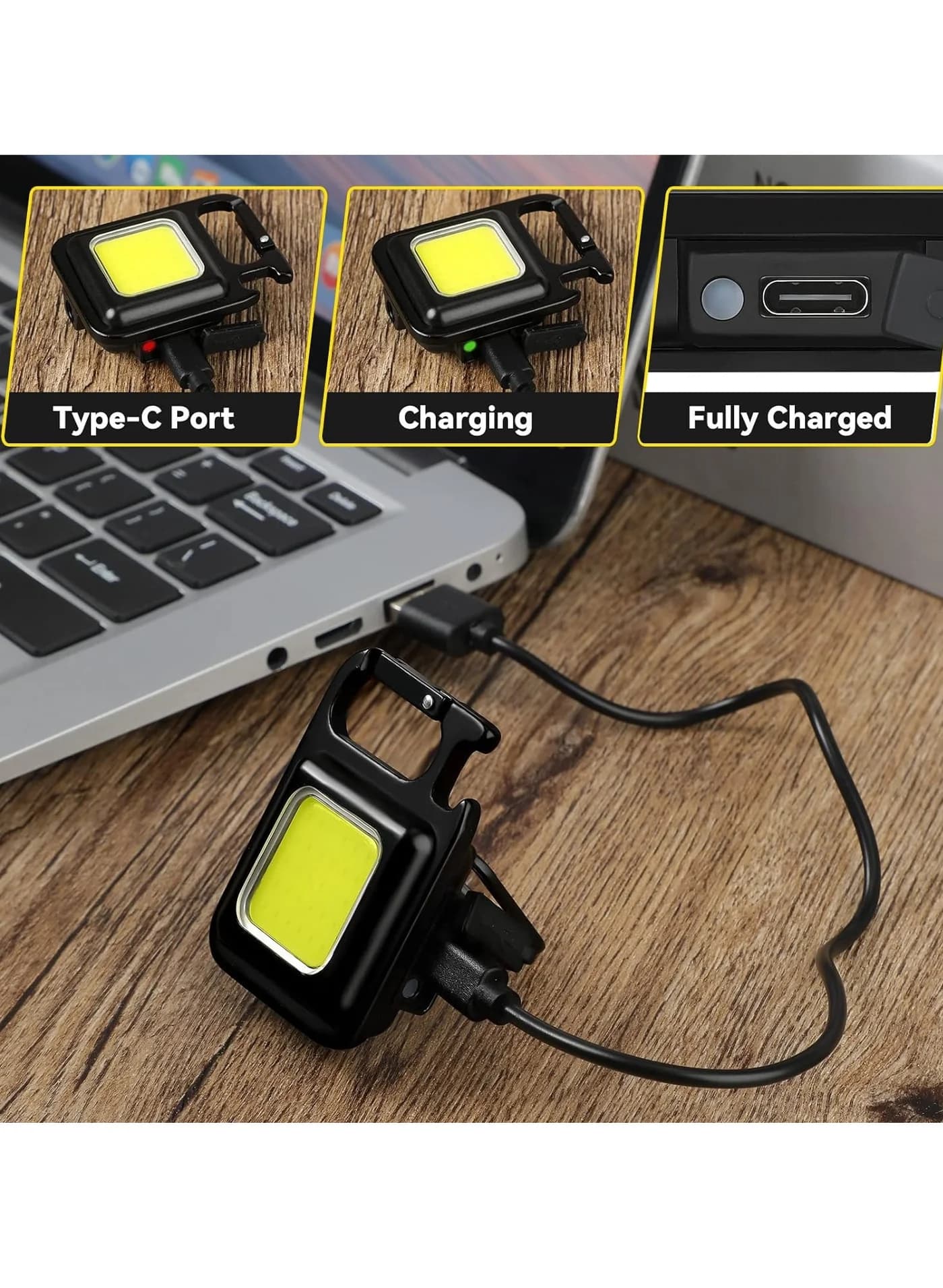 Mini Portable Rechargeable Keychain LED Flashlight Lights & Lanterns