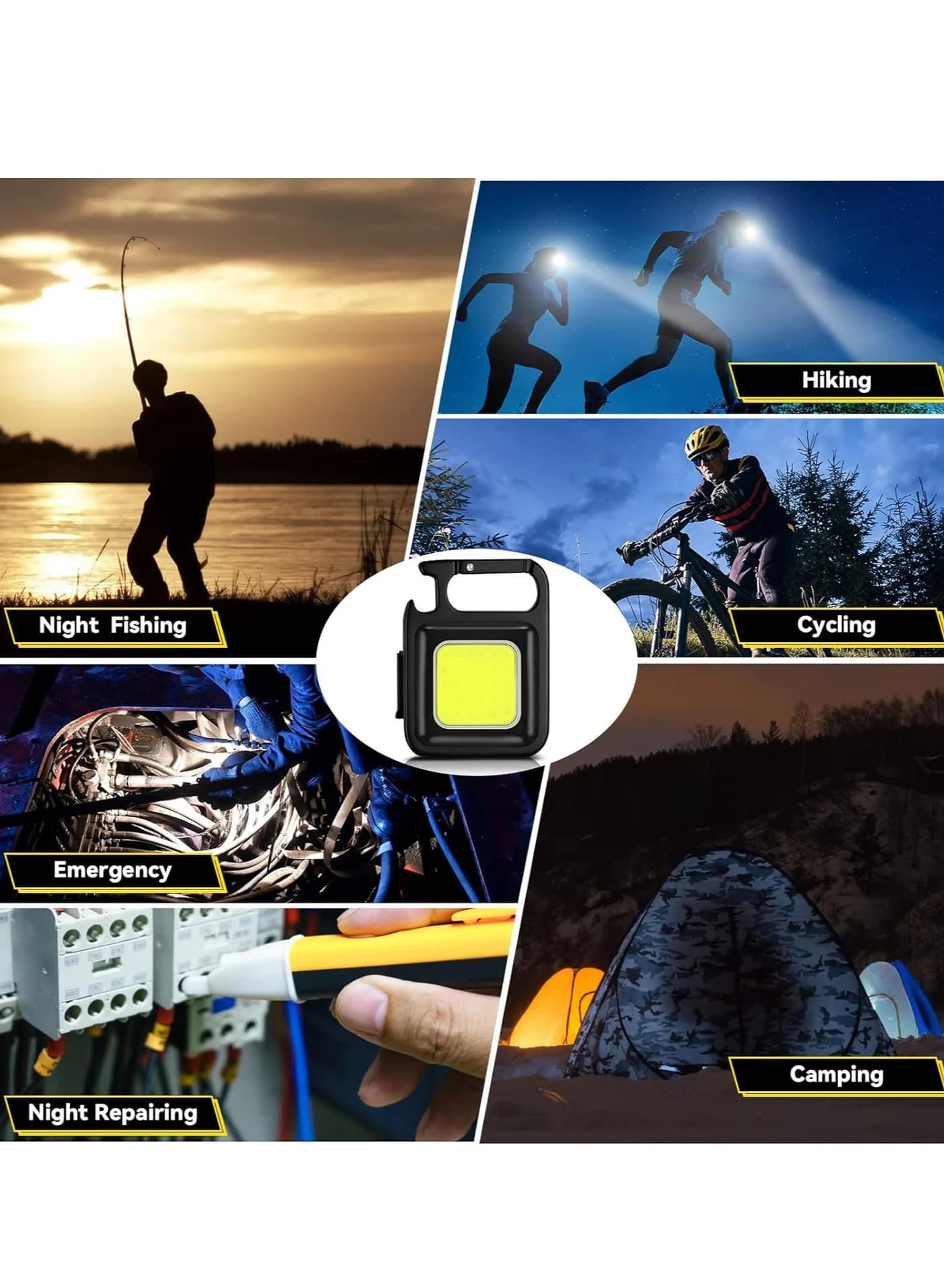 Mini Portable Rechargeable Keychain LED Flashlight Lights & Lanterns (2)