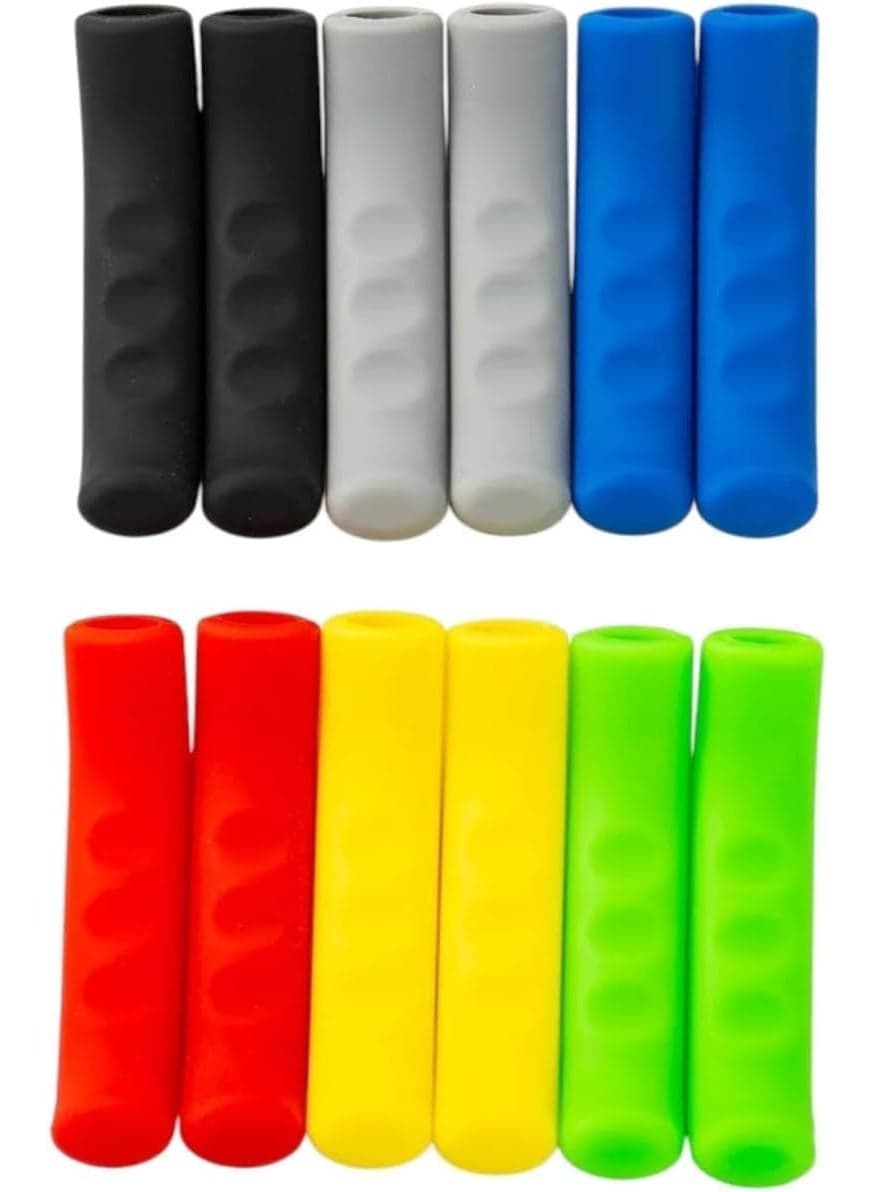 Silicone Bicycle Brake Lever Covers – Anti-Slip & Shock-Absorbing – Suitable for Mountain Bikes and Road Bikes – 2 Pieces Cycling Accessories (٧)