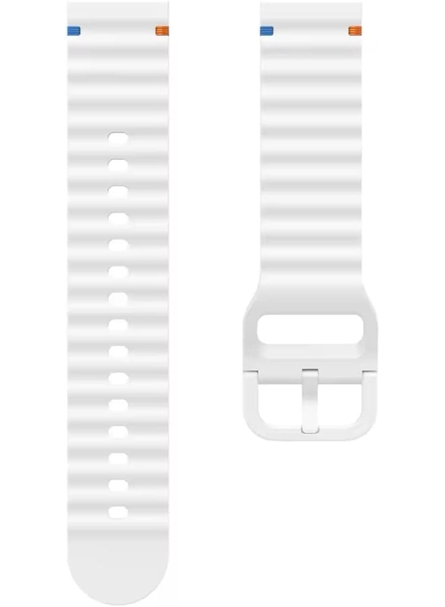 Fekra 22mm Silicone Strap For Huawei Watch GT4 46mm | GT5 Pro 46mm | GT5 46mm | GT3 46mm | GT2 46mm | GT2 Pro | Watch 4/4 Pro | Watch 3/3 Pro | GT3 SE | GT3 Pro | GT Runner (White NBB) Smartwatch Bands (٤)