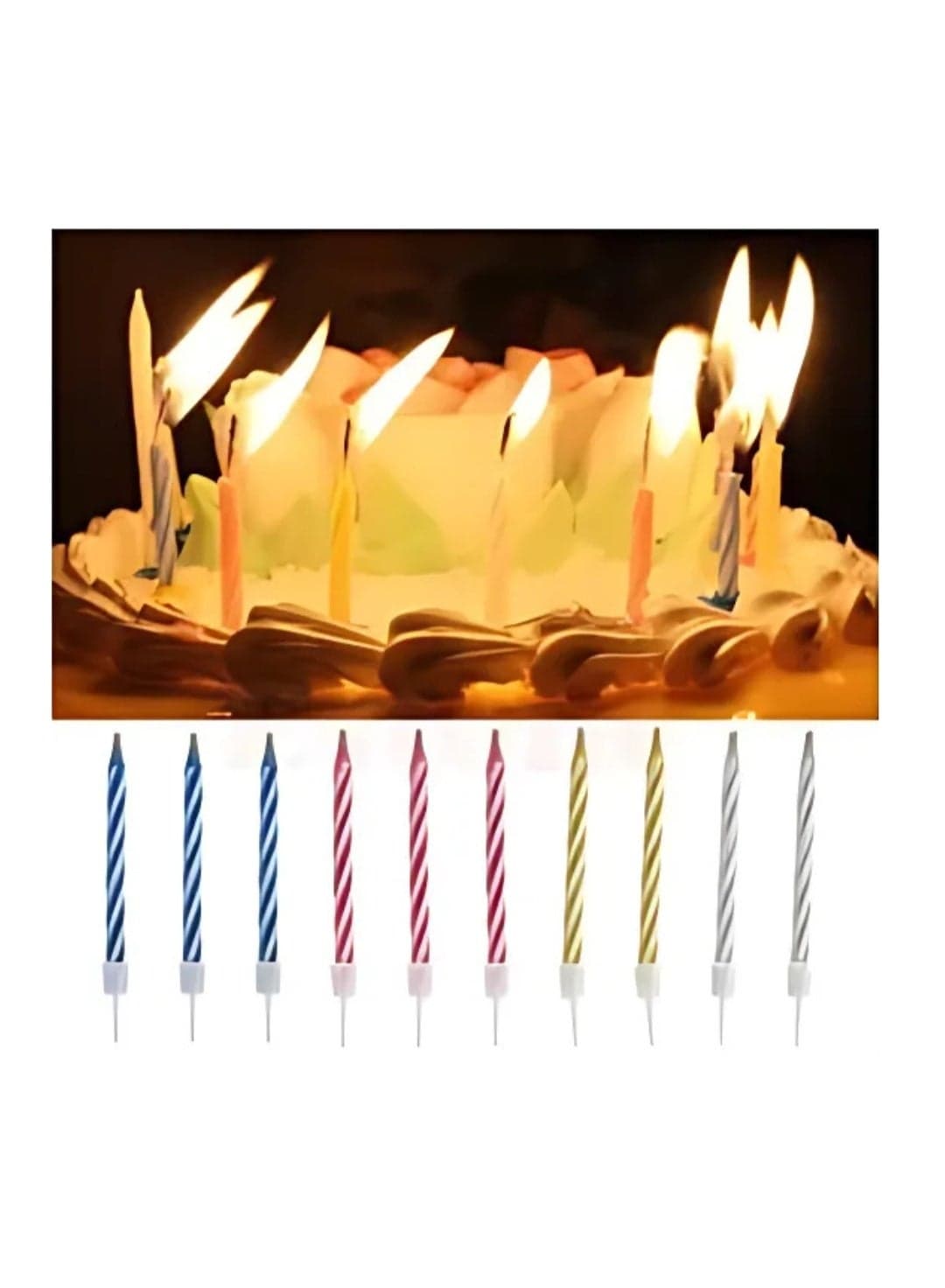 Magic Trick Candles Birthday Cake, Deceptive Gift As A Gift For Wedding Party Decoration, 10 Pieces. Lighting Set (3)