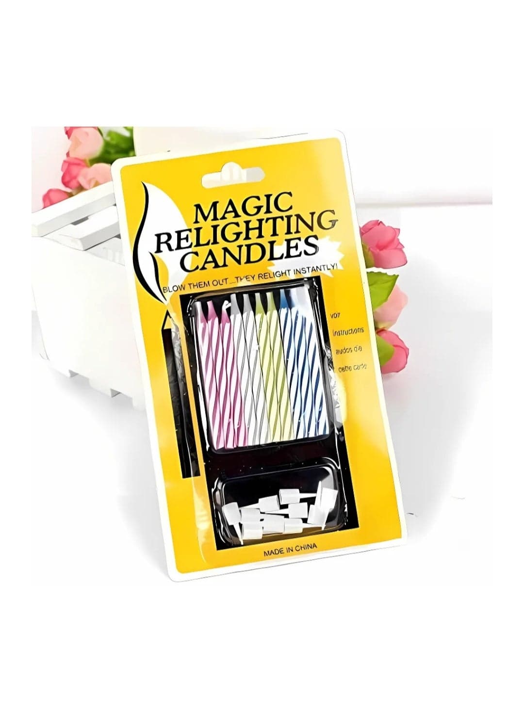 Magic Trick Candles Birthday Cake, Deceptive Gift As A Gift For Wedding Party Decoration, 10 Pieces. Lighting Set (5)