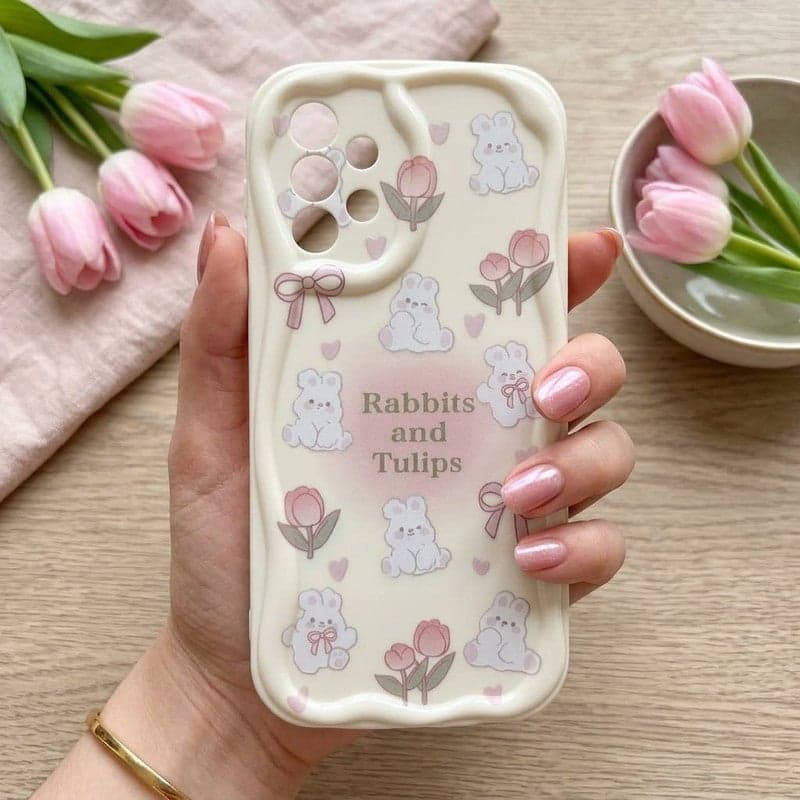 Trendy Printed Pattern Phone Case - Soft Silicone Shockproof & Camera Protection Cover for Samsung A52 - A52S (٣)