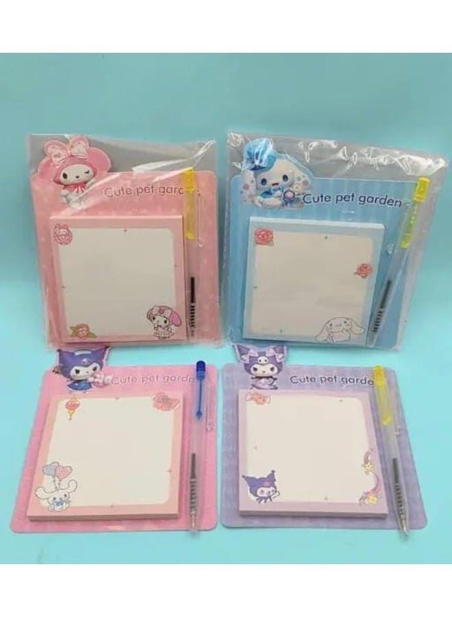 Cute self-adhesive sticky notes, a lovely diary for reminders and daily writing, notebook (1 piece) (٢)