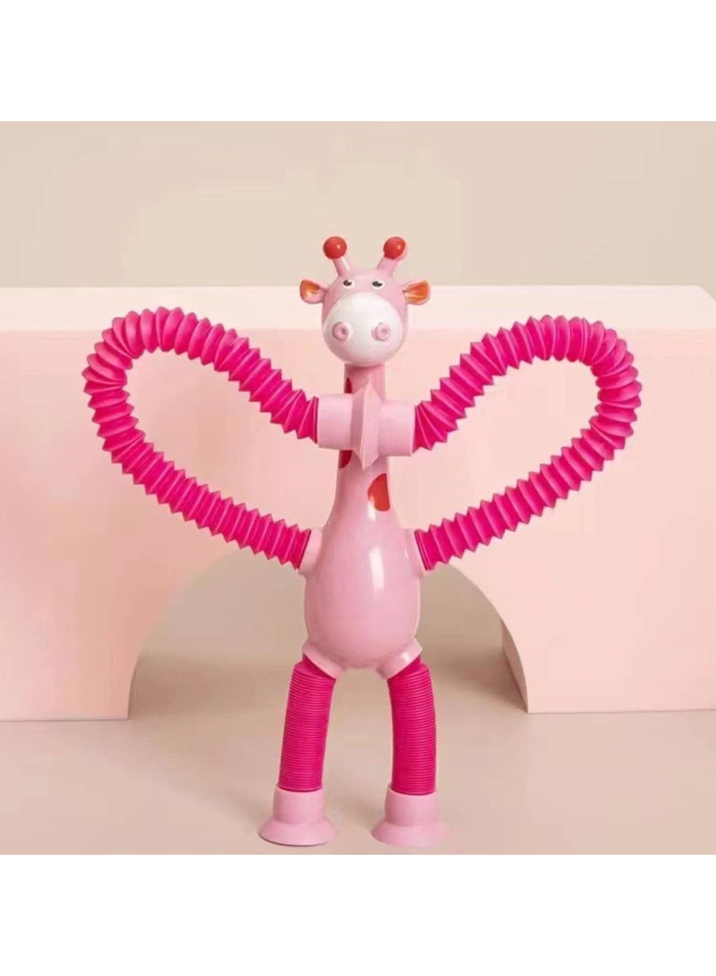 Telescopic Suction Cup Giraffe Toys, Sensory Giraffe Toy, Suction Cup Toy for Kids, Stuffed Animal Giraffe, Anti-Stress Toys, Funny Educational Fidget Toy, Improve Focus, Creativity Gag Toys & Practical Jokes