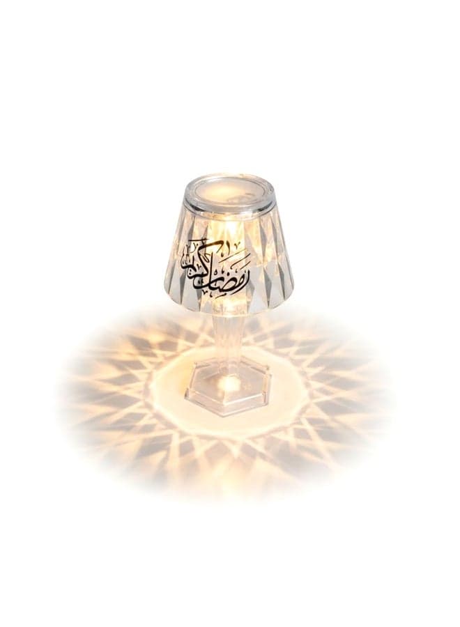 Small Crystal-Style Acrylic Table Lamp "Ramadan Kareem" with Soft Light | Nagafa Shop (11)