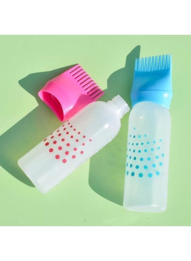 This hair oil brush with storage is a hair oil and dye brush that helps distribute oils and dye perfectly from roots to ends. It features small holes at the tips for easy and practical oil application. Hair Care Accessories