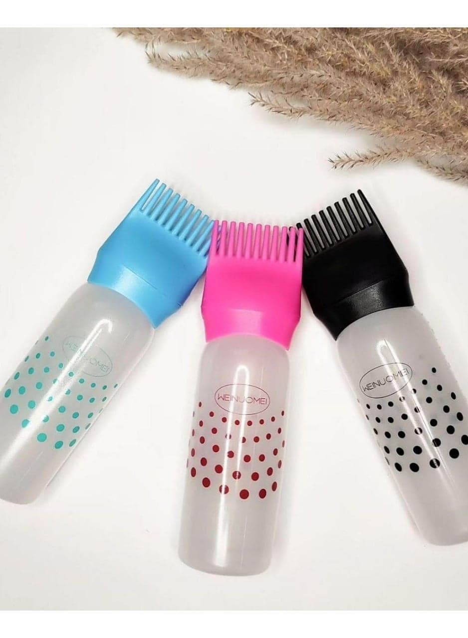 This hair oil brush with storage is a hair oil and dye brush that helps distribute oils and dye perfectly from roots to ends. It features small holes at the tips for easy and practical oil application. Hair Care Accessories (5)