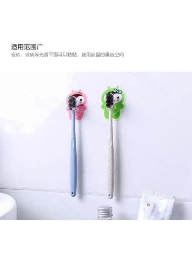 Cute Wall Mounted Multi-Purpose Holder for Toothbrush, Razor, Face Brush and Bathroom Accessories Bathroom Accessory Sets (٣)