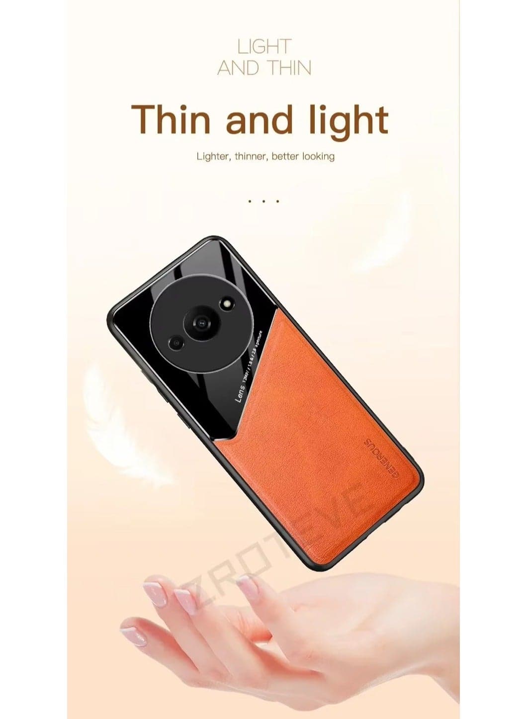 Case Compatible With Xiaomi Redmi A3, Cover Luxury Leather And Glass With Car Magnetic Holder Phone Cover Soft Frame Silicone - Black (6)