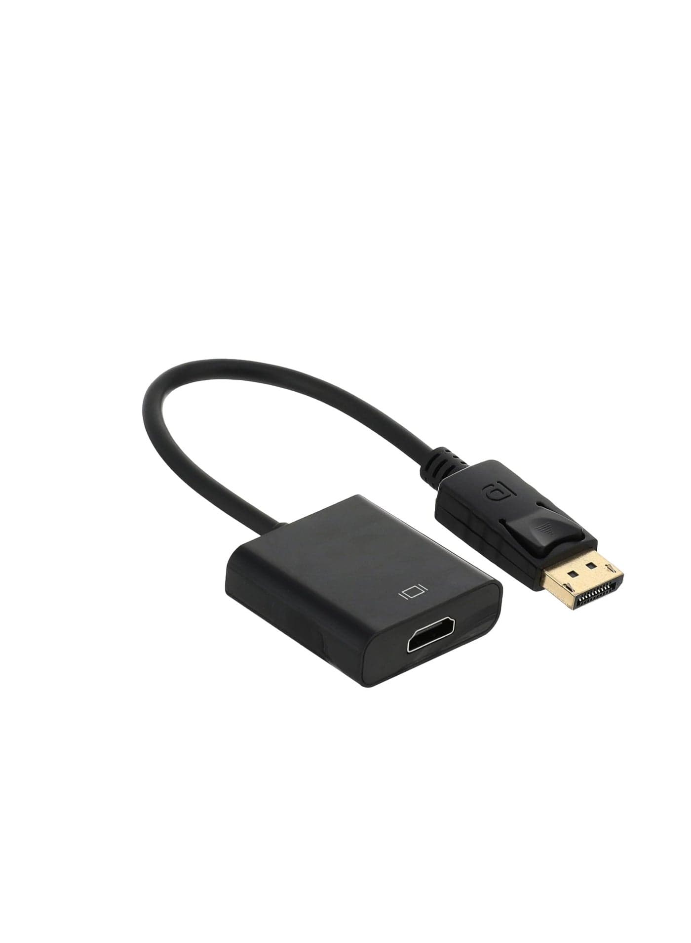 DisplayPort Male to HDMI Female Adapter for HP and Dell PCs, 1 Port, Black