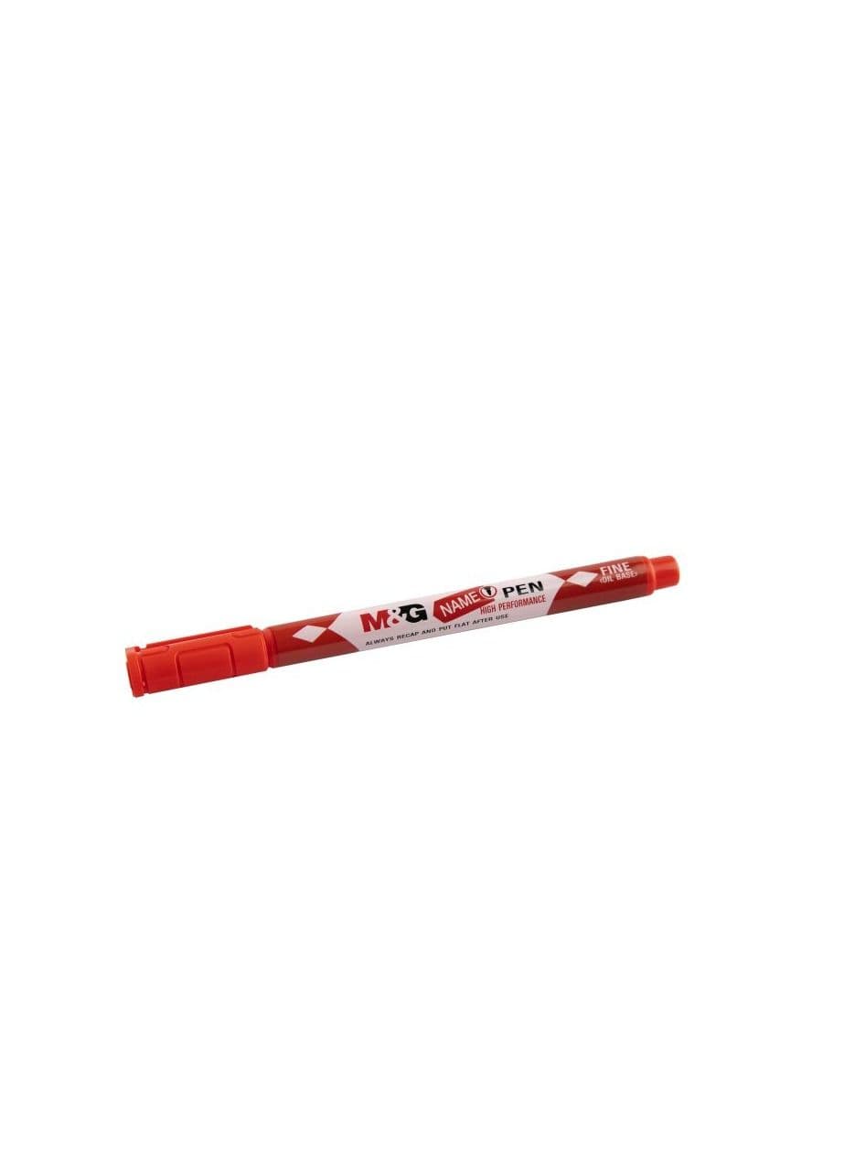 M&G Chenguang Thin Name Pen Oil Base Marker Red - No: APM25671 Permanent Markers