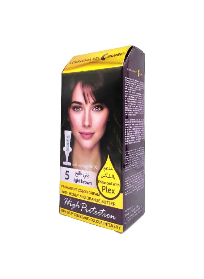 Compagnia - Del Color Permanent Color Cream 5 Light Brown (4)