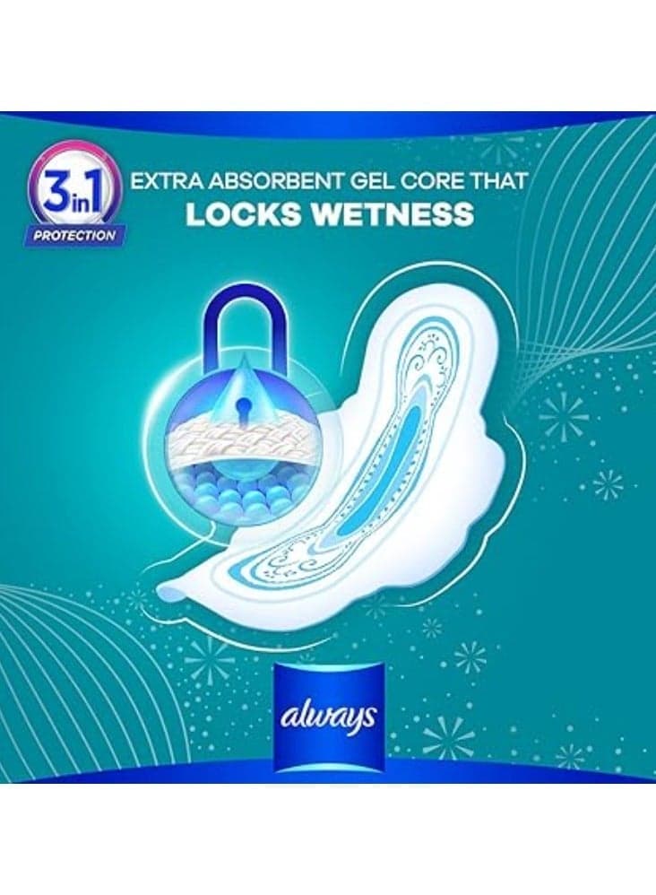 Always Ultra Thin Herbal Freshness Extra Long Sanitary Pads - 14 Pieces (Packaging may vary) Sanitary Napkins (4)
