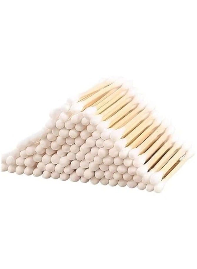 Wooden Cotton Swabs - For Ear Cleaning. Made of 100% wood. Great for makeup, ears, and cleaning. White. Grooming & Healthcare