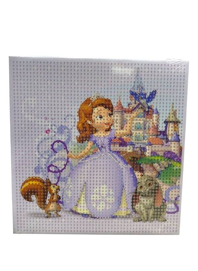 Diamond Painting Kit for Kids Develop Focus Skills and Patience, Improve Visual Coordination 20 X 20 cm (Princess) Drawing & Painting Supplies