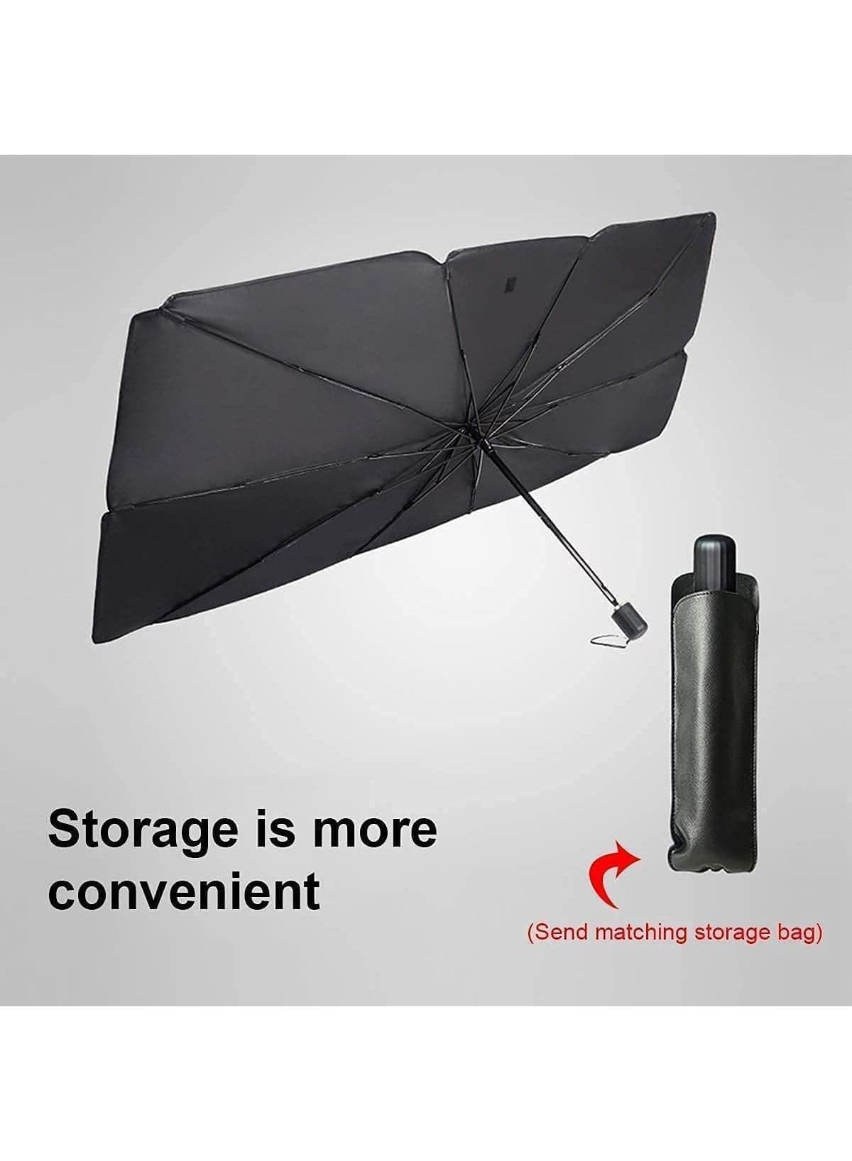 Foldable Car Windshield Sunshade Umbrella for UV and Heat Protection Sun Protection (٤)