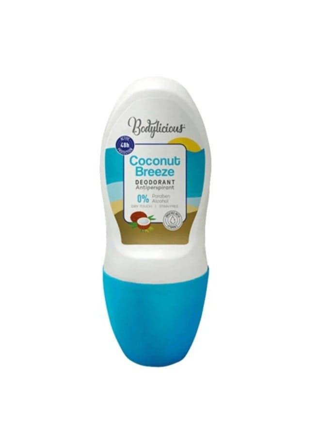 Bodylicious Roll-On Coconut Breeze – 50ml Deodorants & Antiperspirants