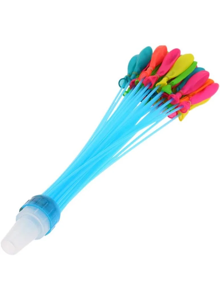 Water Balloon Bunch Set 111 Pieces with Quick Fill Tool – Reusable Outdoor Water Game Toy for Kids (٣)