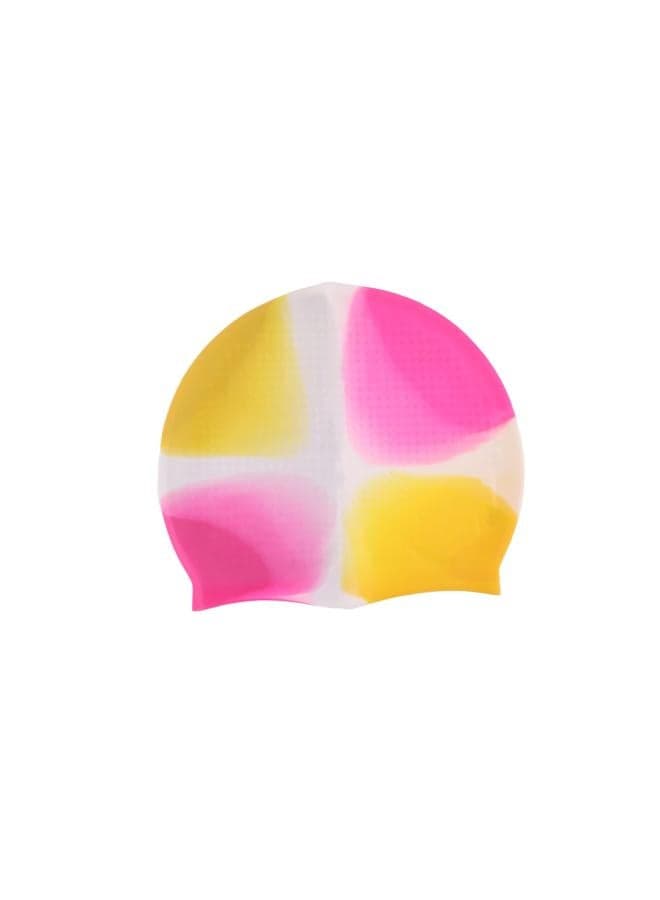 Generic Unisex Durable Silicone Ear Overlay Swim Bonnet Swim Trunks - Multicolored Swim Caps