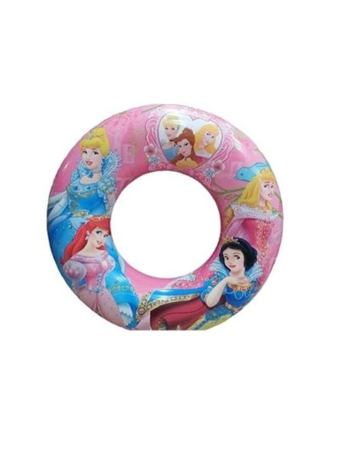 Swim Rings, Donut Swimming Ring Inflatable Pool Float Smooth Swimming Circle Swimming Princesses 90 Cm (٣)