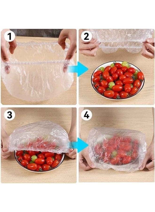 Fresh Keeping Bags ,Elastic Plastic Food Storage Covers,Pe Cling Film Bag,Used For Fruit Preservation And Food Storage Clear Food Savers